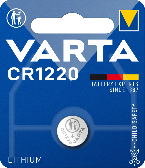 Батарейка  VARTA CR 1220 BLI 1 LITHIUM*10*(899)