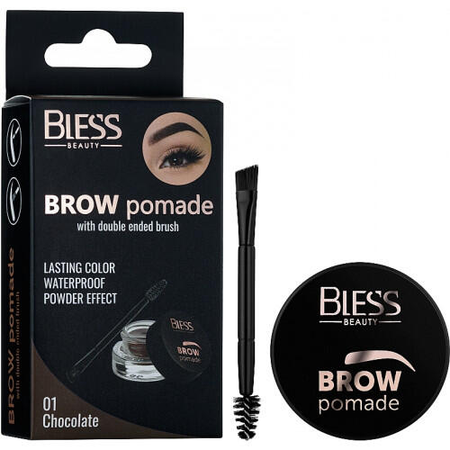 Bless cosmetics Помада для бровей №1 шоколадный 6шт / уп