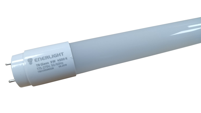 Лампа трубчата світлодіодна ENERLIGHT T8 glass 9Вт 4500K G13 (840)