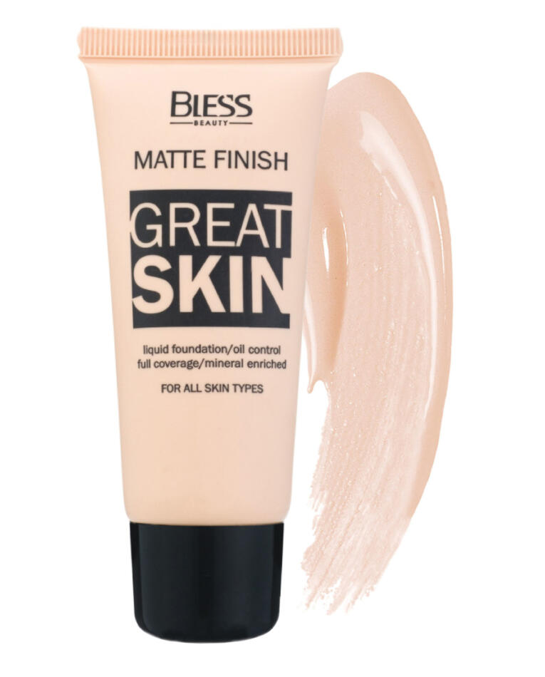 Bless cosmetics Тональный крем Greaat Skin беж №02 6шт / уп