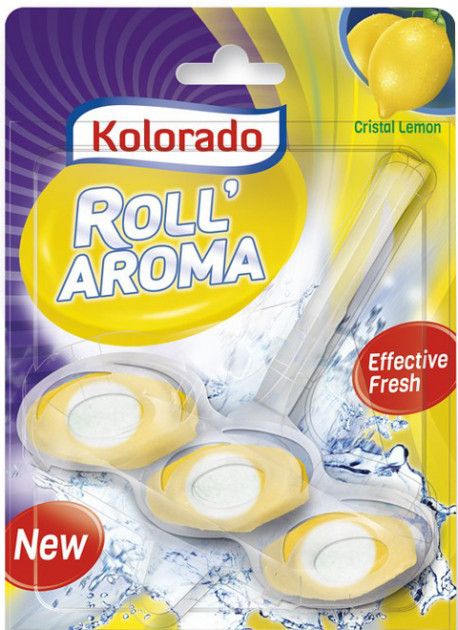 KOLORADO брусок туалетной Roll Aroma, CRISTAL LEMON 3шт / WCRA 02