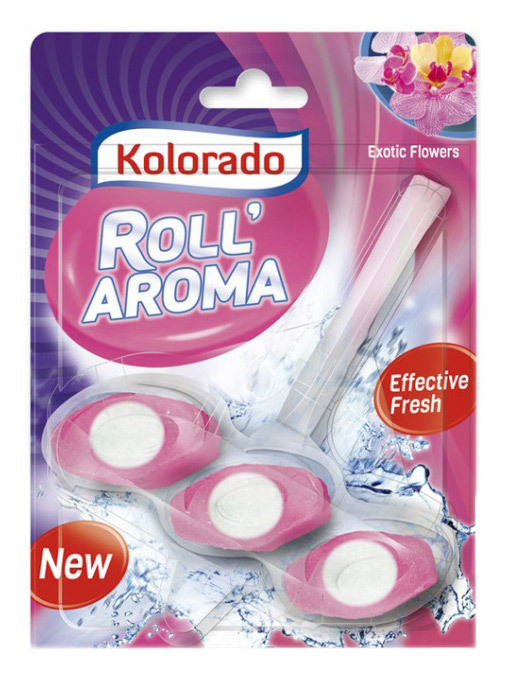 KOLORADO Брусок туалетний Roll Aroma, EXOTIC FLOVERS 3шт*24/ WCRA 06