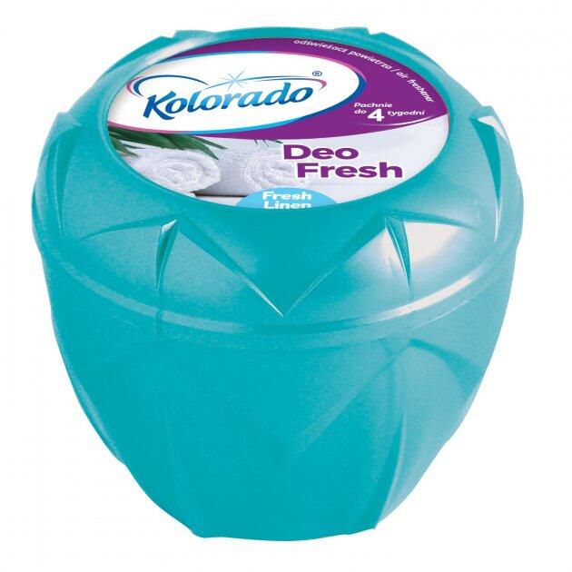 KOLORADO Освіжувач повітря Deo Fresh гелевий СВІЖІСТЬ БІЛИЗНИ*18