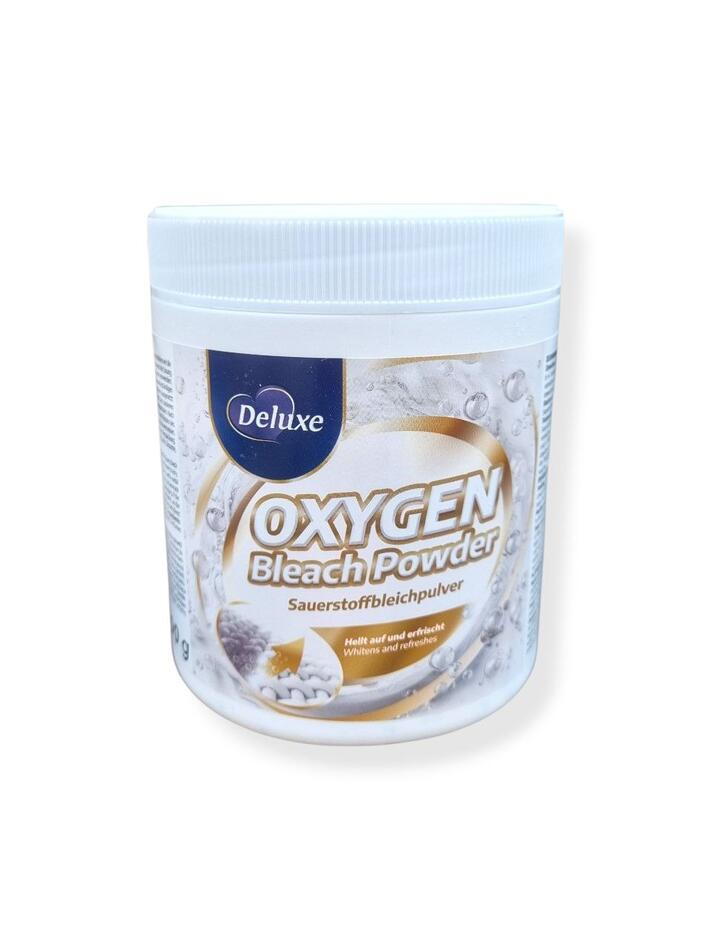 Кислородный порошок Deluxe Oxy White Bleach для белой одежды 600г*16
