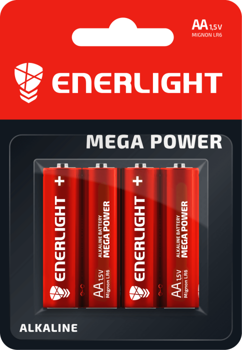 Батарейка ENERLIGHT MEGA POWER AA BLI 4*12*144 / 90060104*(867)