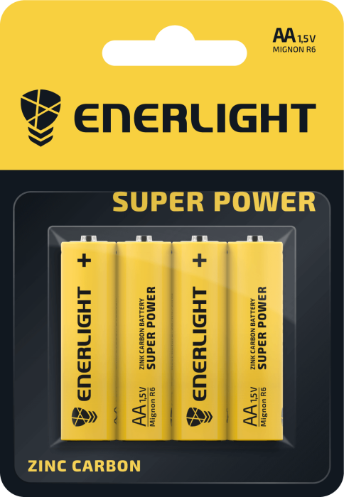 Батарейка ENERLIGHT Super Power AA BLI 4*12*144 / 80060104*(130)