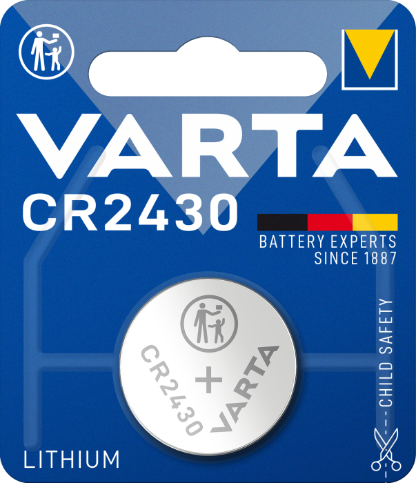 Батарейка  VARTA CR 2430 BLI 1 LITHIUM*10*(929)