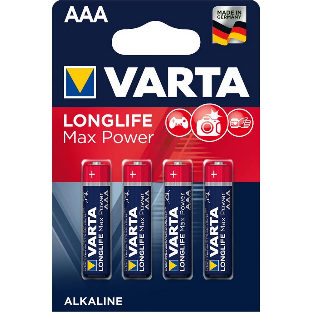 Батарейка  VARTA MAX T./LONGLIFE MAX POWER AAA BLI 4 ALKALINE*10*(734)