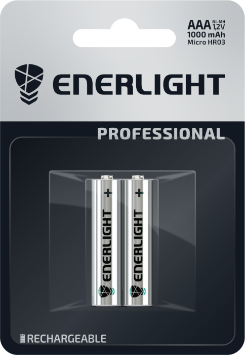 Акумулятор ENERLIGHT Professional AAА 1000mAh BLI 2*12*144 / 30320102*(383)