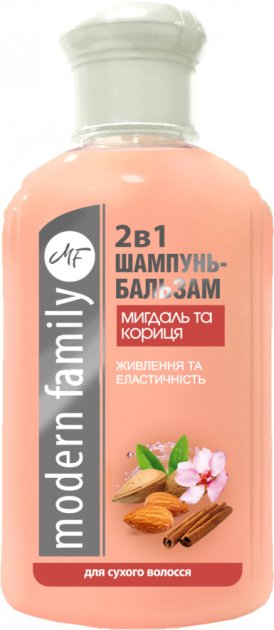 Шампунь-бальзам "Modern Family " Мигдаль і кориця 1000мл*9