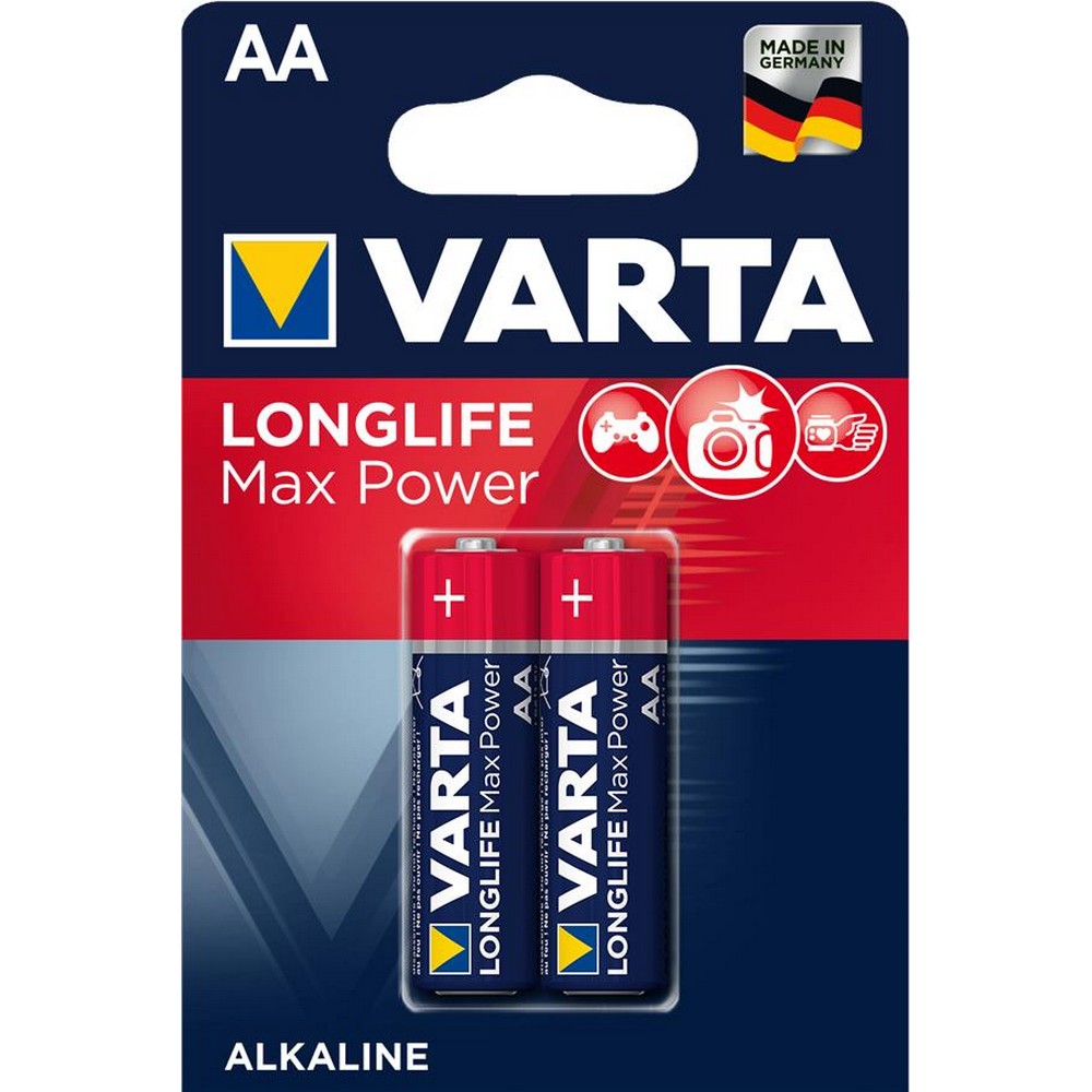 Батарейка  VARTA MAX T./LONGLIFE MAX POWER AA BLI 2 ALKALINE*30*(764)