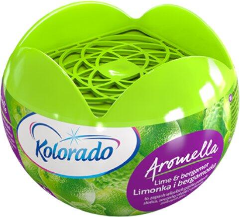 KOLORADO Освіжувач повітря AROMELLA Лайм та Бергамот 1шт 150г*18/ DA 01