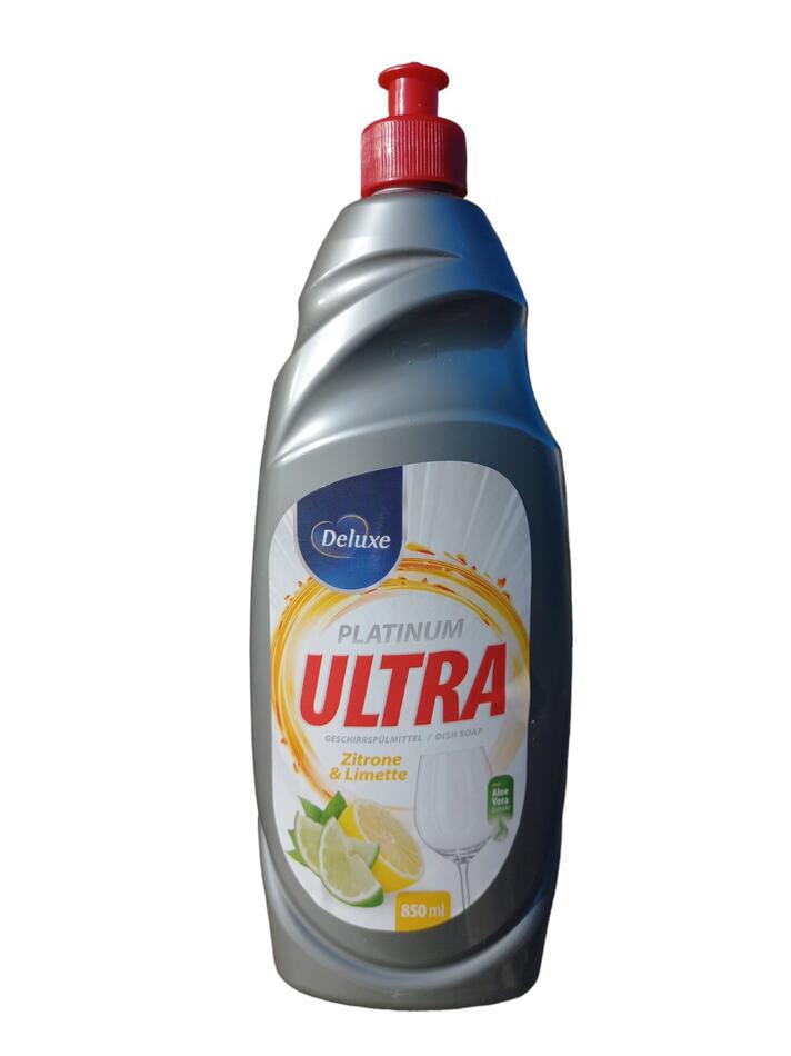Deluxe Balsam Средство для мытья посуды Ultra Platinum Zitrone 850мл*12