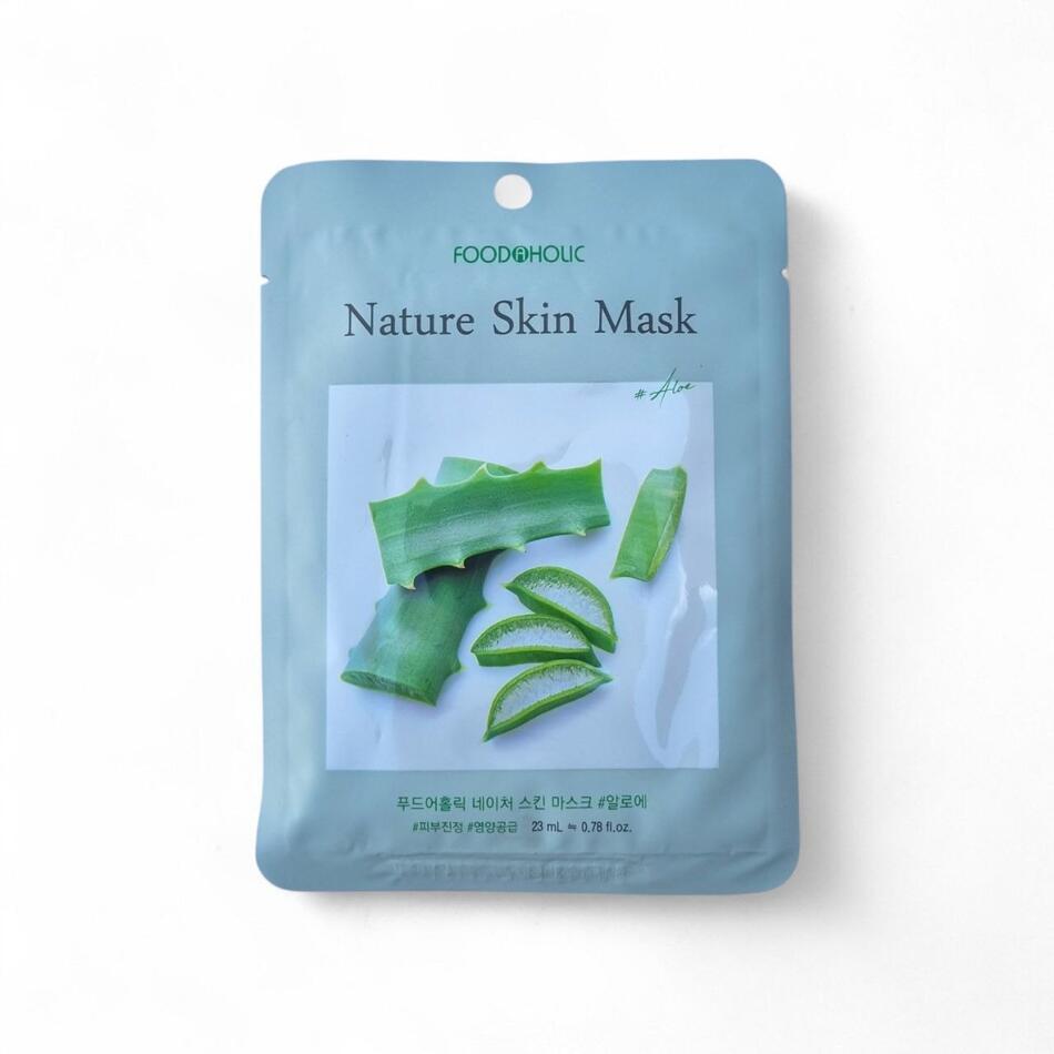 Маска тканевая для лица FOODAHOLIС SKIN с экстрактом алоэ 23 мл *10 (104)