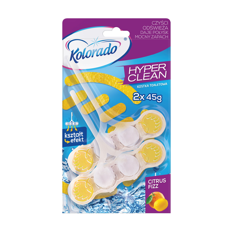 KOLORADO Брусок туалетний Hyper Clean Citruz Fizz 1шт 45г*24