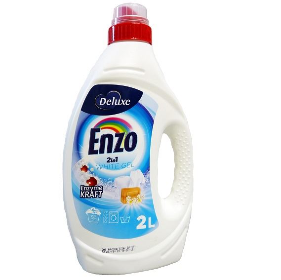 Deluxe Enzo 2w1 Гель для прання Weiss zel do pran (БІЛИЙ) 2л*6