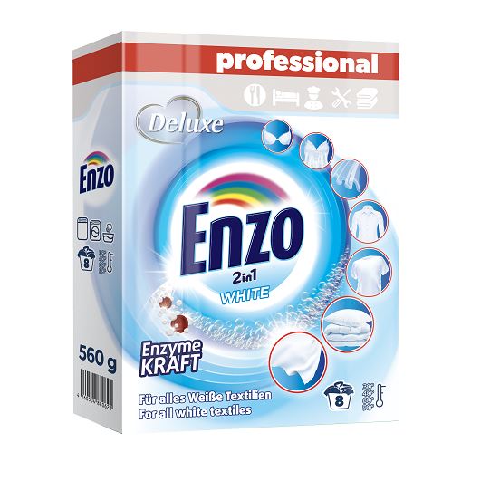 Deluxe Enzo Порошок для прання White proszek  (ДЛЯ БІЛОГО) 560г*18
