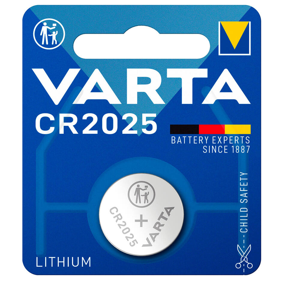 Батарейка  VARTA CR 2025  BLI  1 LITHIUM*10*(875)
