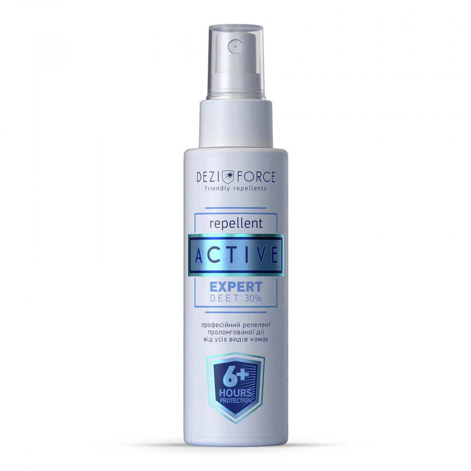 Dezi Force Repellent Adent для комаров, клещей и мошней «активной» до 6 часов (флакон 100 мл) *30