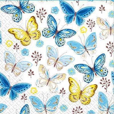 Серветки 33х33 "Метелики" 18шт  МАРГО*15