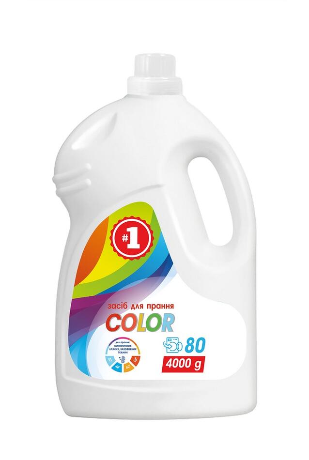 ТМ "№1" Средство универсальное синтетичное для стирки "Color" 4 кг *3