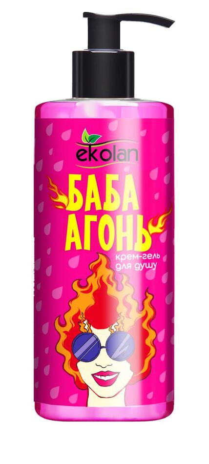 Ekolan Крем-гель для душу "Баба-Агонь" (дозатор) 700мл