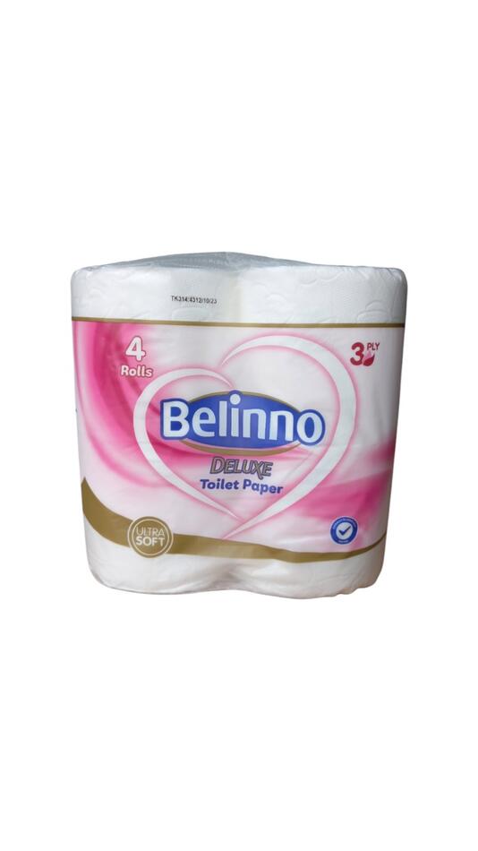 BELINNO DELUXE Туалетная бумага 3 слой 4 рул *12