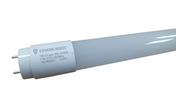 Лампа трубчата світлодіодна ENERLIGHT Т8 glass 9Вт 6500К G13 (826)