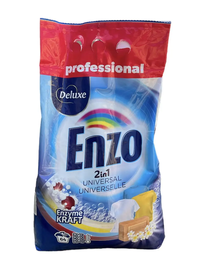 Deluxe Enzo Порошок для стирки Univer proszek folia (УНИВЕРСАЛЬНАЯ мягкая упаковка) 4.5кг