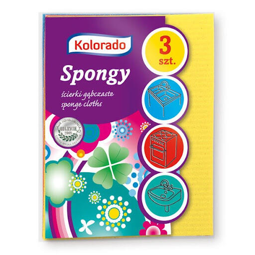 KOLORADO Серветка губчата СПОНДЖИ 3шт*20/ XS 021