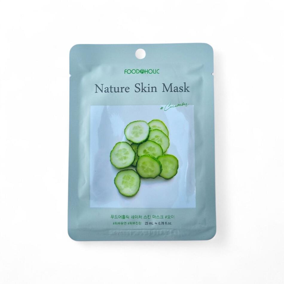 Маска тканевая для лица FOODAHOLIС SKIN с экстрактом огурца 23 мл *10 (111) Маска тканевая для лица FOODAHOLIС SKIN с экстрактом огурца 23 мл *10 (111)
