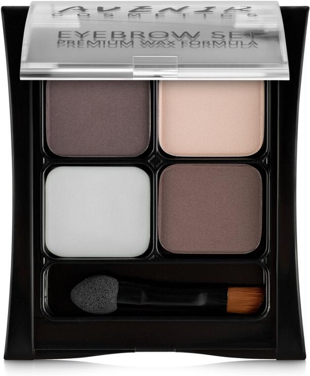 Bless cosmetics Тени для бровей Brow Powder №4 серо-коричневый 6шт / уп