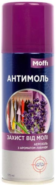 Инсектицидное средство "Аэрозоль от моли Moffi с ароматом лаванды" 175мл*24