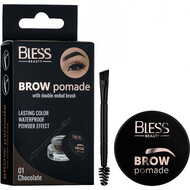 Bless cosmetics Помада для брів  №1 шоколадний 6шт/уп