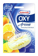 KOLORADO Трехфазный блок для туалета Oxy Aroma ЛИМОННАЯ СВЕЖЕСТЬ / WCOA 02