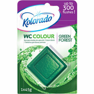 KOLORADO Таблетка для бачка унітазу  COLOUR ЗЕЛЕНИЙ 1шт*30/ WCC 2K