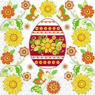 Салфетки 33х33 \"Цветущая писанка\" МАРГО * 15