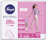 SLEEPY Прокладки ультратонкие Natural extra thin Lady pad Long 7шт*24