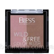 Bless cosmetics Румяна двойные Wild &amp; Free цвет №02 6шт / уп