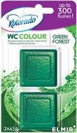 KOLORADO Таблетка для бачка унітазу  COLOUR ЗЕЛЕНИЙ 2шт*24/ WCC 22