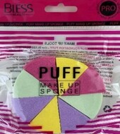 Bless cosmetics Набір спонжей для макіяжу 8 в 1, форма "трикутник" 12шт/уп