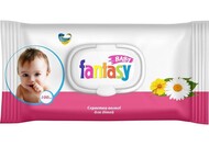 FANTASY BABY Салфетки влажные детские с экстрактом ромашки, календулы и Д-пантенолом 100 шт *9